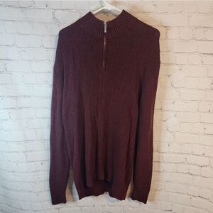 Men's Tommy Hilfiger zip-up fleece sweater, size XL